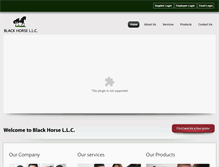 Tablet Screenshot of blackhorseuae.com
